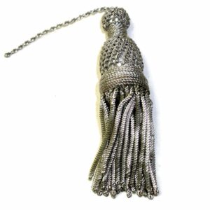 French Decoration Silver Bullion Tassel