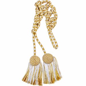 White Gold Cincture Knot Tessel