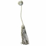 Silver Doctoral Tam Bullion Graduation Tassel