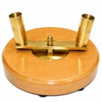 Ceremonial Flagpole Base 2 Varnished Wooden