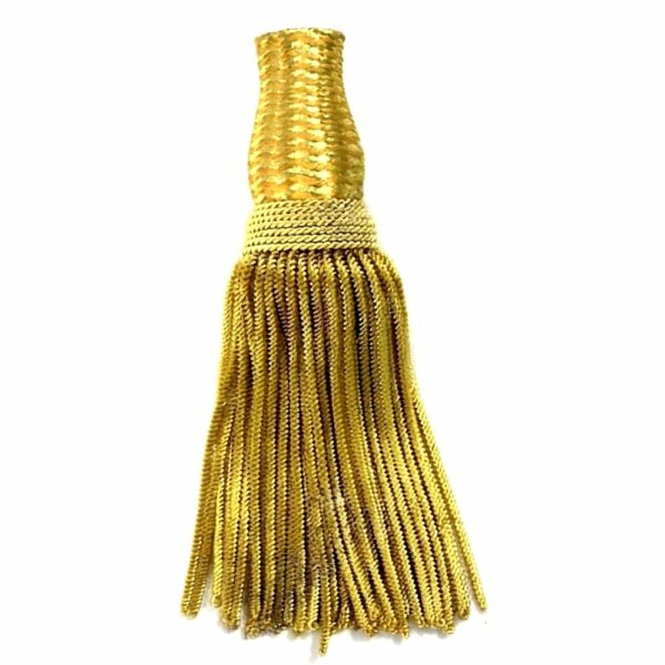 French Gold Metallic Bullion Wire Tassels French Gold Metallic Bullion Wire Tassels