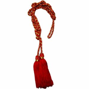 Cincture Knot Red Tessels