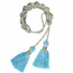 Sky And Golden Alb Cincture Band Tessel