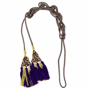 Priest Rope Cincture Purple Gold Tassels