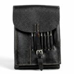 German M35 Leather Map Case Black