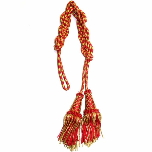 Red Gold Priest Cincture Knot Tessel