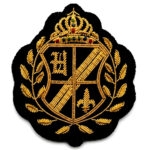 Crown Gold Embroidered Badge