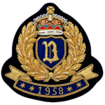 Custom Gold Bullion Crest Blazer Badge