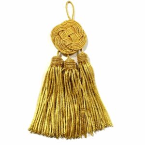Bullion Tassel 3 Small Gold Knot Tassels