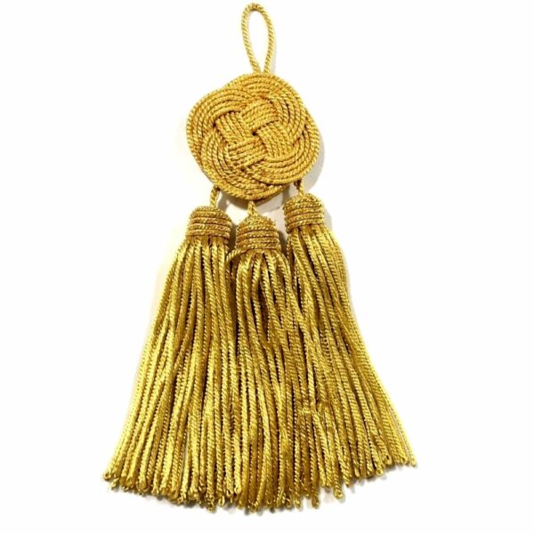 Bullion Tassel 3 Small Gold Knot Tassels