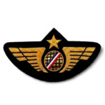 Military Pilot Wing Gold Bullion Badge