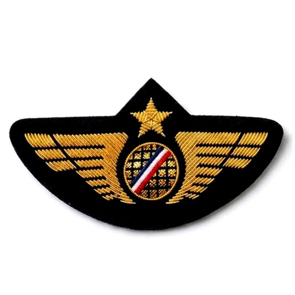 Military Pilot Wing Gold Bullion Badge Military Pilot Wing Gold Bullion Badge