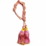 Gold Pink Priest Knot Tessel