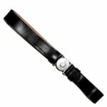 WW1 German Officer Black Leather Belt