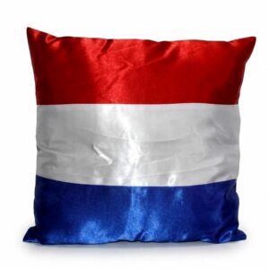 Coussin Ottoman frange Tricolore Officiel