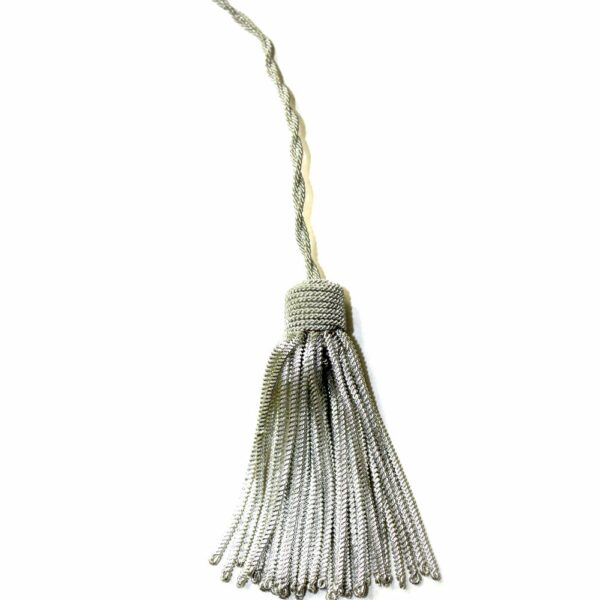 French Silver Bullion Wire Tassel French Silver Bullion Wire Tassel