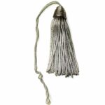 Uniform Metallic Silver Bullion Tassels