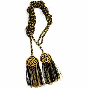 Black And Golden Cincture Knot Tassel