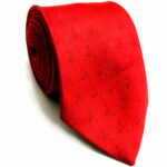 Masonic Red Silk Tie with G