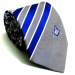 Masons Striped tie Square Compass G