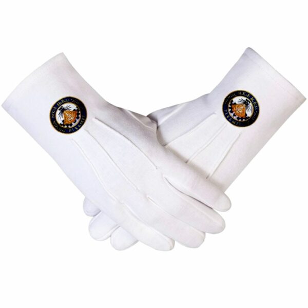 Masonic Military Mitten White Gloves Masonic Military Mitten White Gloves