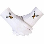 Machine Embroidered Cotton Gloves