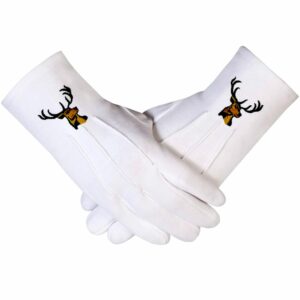 Machine Embroidered Cotton Gloves