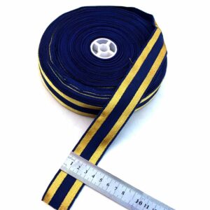 Military Braid Navy Blue Gold Lace