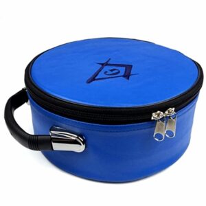 Freemason Square Compass and G Blue Cap Case