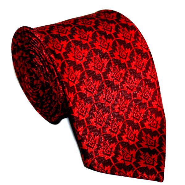 Masonic Canadian Freemason necktie