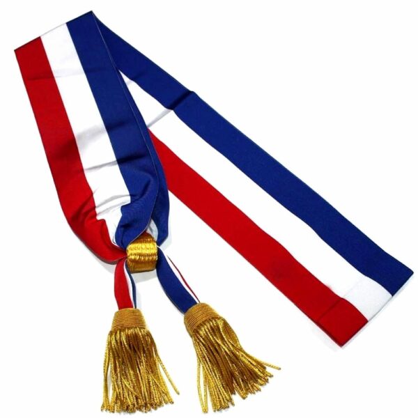 High Quality Blue White Red And Gold Tassels