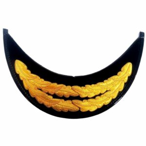 Military Visor Two Row Gold Peak Cap