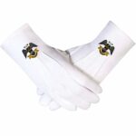 Scottish Rite Embroidered Gloves