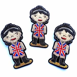 British Girl Handmade Bullion Brooch