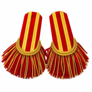 Red and Gold Epaulettes with Tassels
