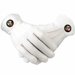 Mens Masonic Plain White Gloves