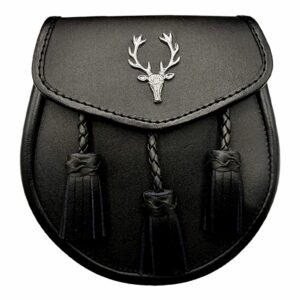 Leather Sporran with Stag Head