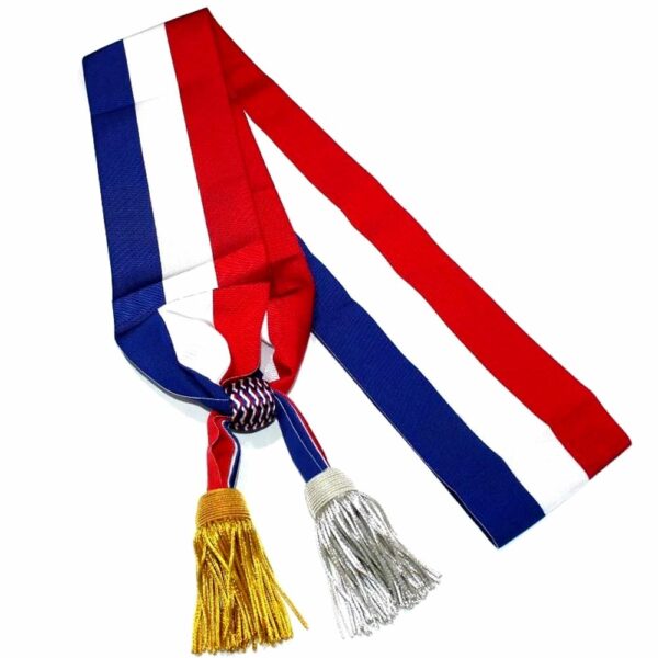 Mayor's sash with gold tassels Mayor's sash with gold tassels