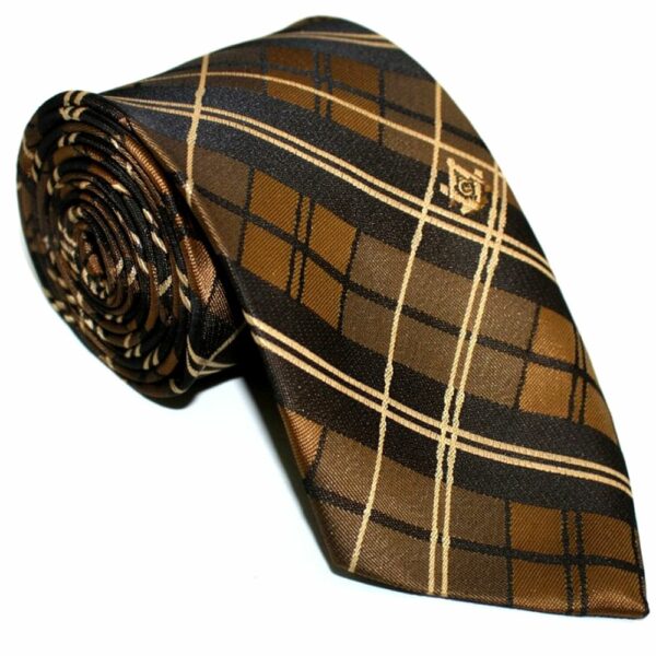 Tie Square Compass G Brown