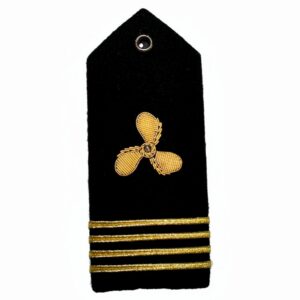 Engineer Epaulets Gold Propeller Four Bar