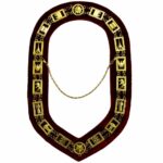 Masonic Women Chain Collar Golden Plated