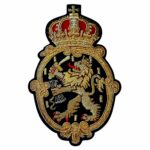 Military Coat Crown Lion Badge