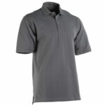 Gray Polo Shirt Cotton Short Sleeve