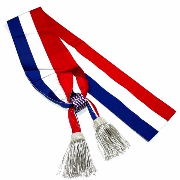 Mayors sash with silver tassels Mayors sash with silver tassels
