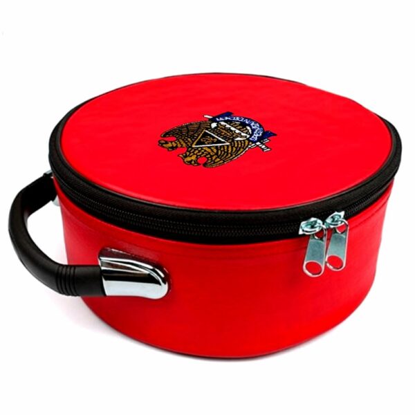 Scottish Rite Embroidered Red Cap Case