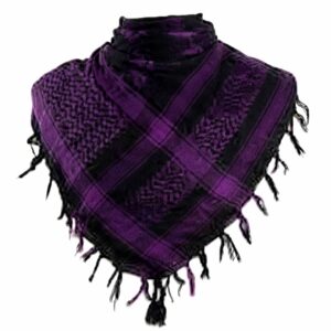 Purple Black Shemagh Supplier