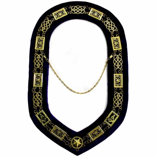 Grand Lodge Chain Collar golden Plated