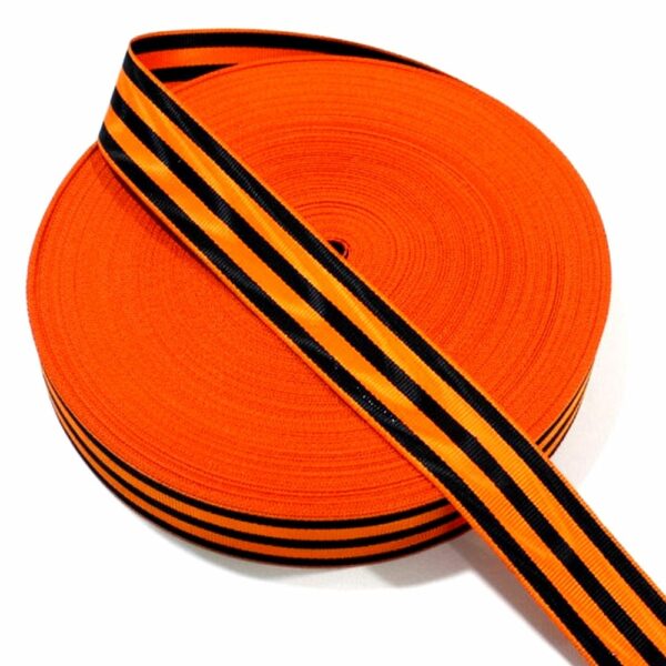 Medal Ribbon Orange And Black Medal Ribbon Orange And Black