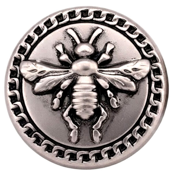 Silver Metal Bee Buttons