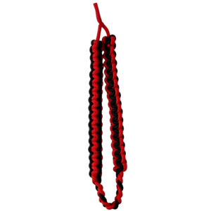 Red & Black Braided Military Shoulder Cord